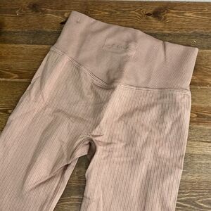 PINK Victoria's Secret Tan Ribbed Leggings